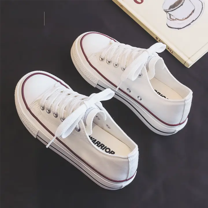 Warrior 軽量キャンバスシューズ【厚底・カジュアル・女性用】