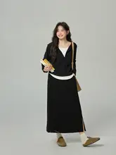 トップス レディース 大きいサイズ ぽっちゃり 春 フェイクレイヤード ジップアップ カーディガン スウェット Tシャツ バイカラー 着痩せ 体型カバー
