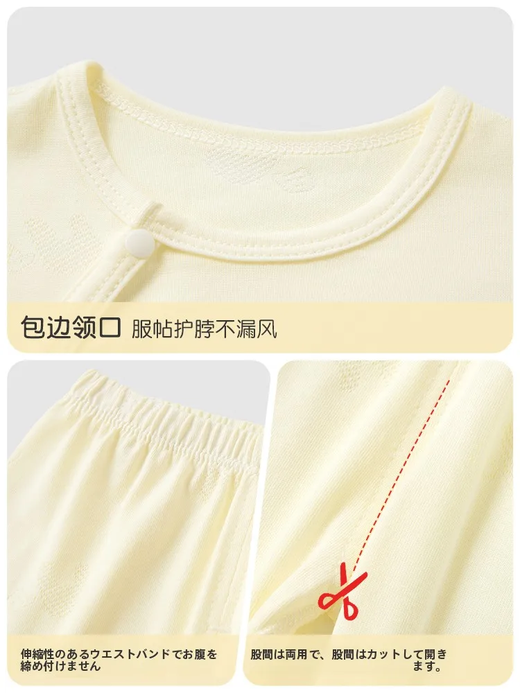 気温20度向け子供服の選び方：吉启萌の薄手セットアップトップスとパンツ