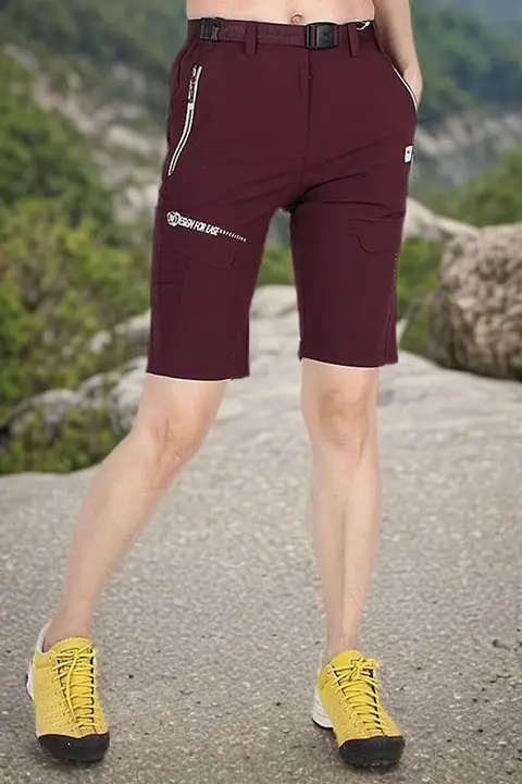アウトドア用レディース速乾ショートパンツ【防水・ストレッチ・通気性・5分丈・登山・夏用】
