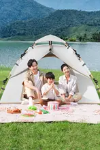 自動展開式 折りたたみキャンプテント【防雨・防風・厚手・全セット】