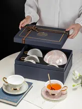 コーヒーカップ アフタヌーンティー ユーザー 高級 ボーンチャイナ イギリス風 北欧 岩模様