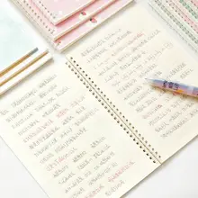 可愛いデザインのA5サイズ スパイラルノート【加厚・学生用・横開き・16穴タイプ】
