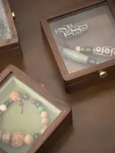 高級木製ハンドクラフト収納ボックス【大容量・天珠・香木展示用】