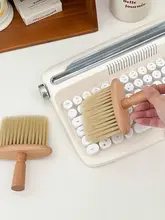 多機能 ブナ材ハンドルブラシ【家庭用・柔らかい毛・キッチン用・掃除・オイルブラシ・自動車キーボード清掃】