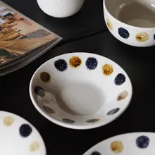 雨露集シリーズ 汁物皿【楕円形・手持ちカップ・小皿・ご飯茶碗】（セットアップ対応）