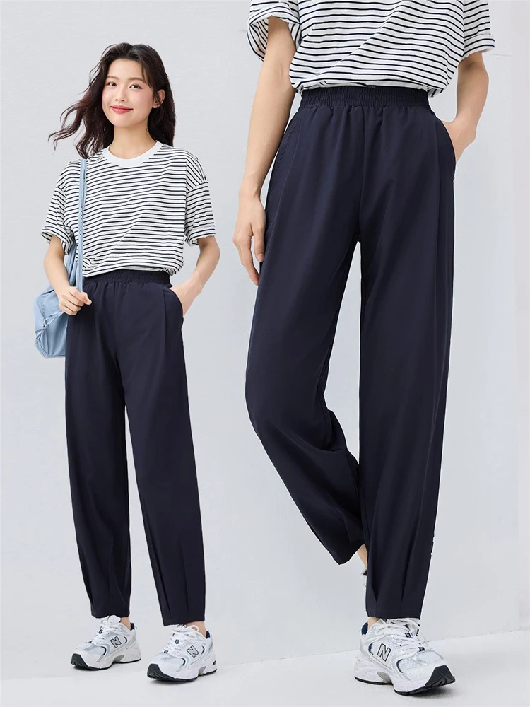 通気性の良いパンツ女性：Giordano/佐丹奴の四方向ストレッチカジュアルパンツが解決する夏の快適さ