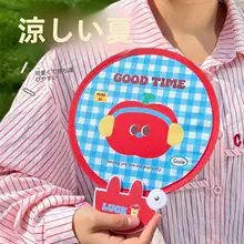 かわいい折りたたみ扇子【反射板付き・夏用・ミニサイズ・携帯便利】