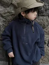 フリース素材のキッズウェア【秋冬用・男女兼用・保温・おしゃれデザイン】（セットアップ対応）