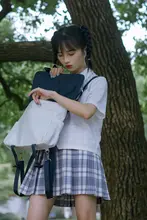 塩漬け青梅柄 JKプリーツスカート