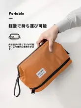 旅行用洗面用具ポーチ【男性用・高級感あるデザイン・収納力抜群】（セットアップ対応）