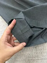 羊毛とテンセルの肌触りの良いハイウエストストレートパンツ【ゆったりしたデザイン・フィット】