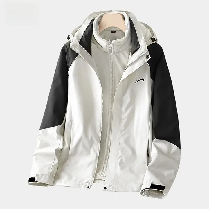 防風機能付き メンズ秋冬用アウター ジャケット【三合一デザイン・スポーツスタイル】