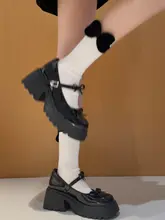 メアリージェーンパンプス レディース 厚底 ブラック ヴィンテージ トラッド きれいめ お出かけ 秋