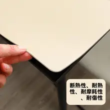 レザー製 北欧風 防水・防油 テーブルマット【洗浄不要・無地・環境に優しい・長方形】