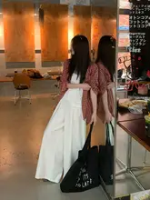 フィット赤いチェック柄UVカットシャツ【女性用・春夏・ルーズシルエット】