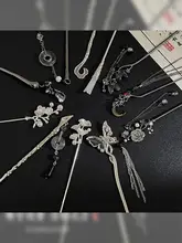 エレガントな流れるようなデザインの古風ヘアピン【女性用・高級感・日常使い】