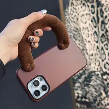 秋冬用 手提げ腕帯付きスマートフォンケース【iPhone対応・おしゃれ感・保護用】