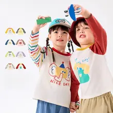 長袖Tシャツ キッズ ボーイズ ガールズ 綿100% トップ  ス 秋物 2点セット