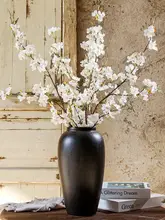 リアルな桃の花の造花【リビング・ダイニングテーブル用・プラスチック製・インテリア装飾】