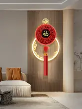 光る壁掛け装飾画【福字・LED照明付き・立体デザイン・廊下用】