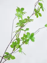 北欧風 フェイク吊るし植物【緑の枝と葉っぱ・室内装飾用】