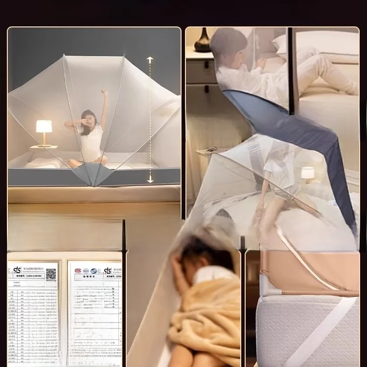 折りたたみ式モンゴルテント型蚊帳：キャンプでの蚊対策に最適な防虫設計
