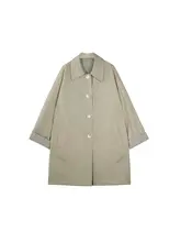 レトロチェック柄ABリバーシブルコート【ロングタイプ・翻領デザイン】