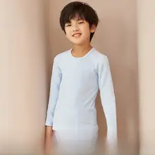 男児用秋冬用コットン製パジャマ上下セット（セットアップ対応）