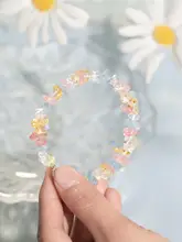 カラフルクリスタルビーズブレスレット【甘美で爽やかなデザイン】