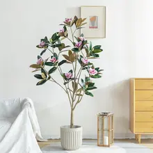 フェイクグリーン 鉢植え モクレン 大型 フロア リビング インテリア ナチュラル