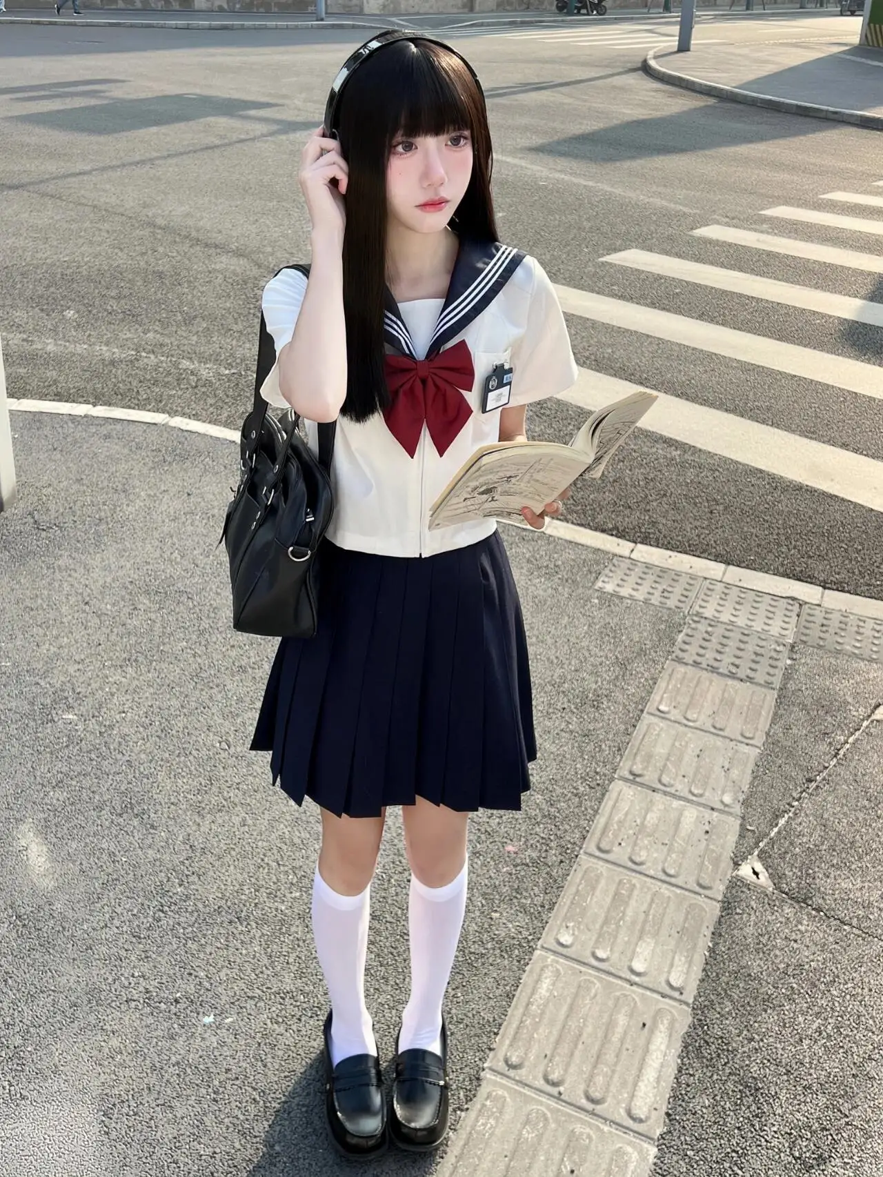 高校懇談会に合う白桃フレーバーのJK制服：ナチュラルな学院風セーラー服の選び方