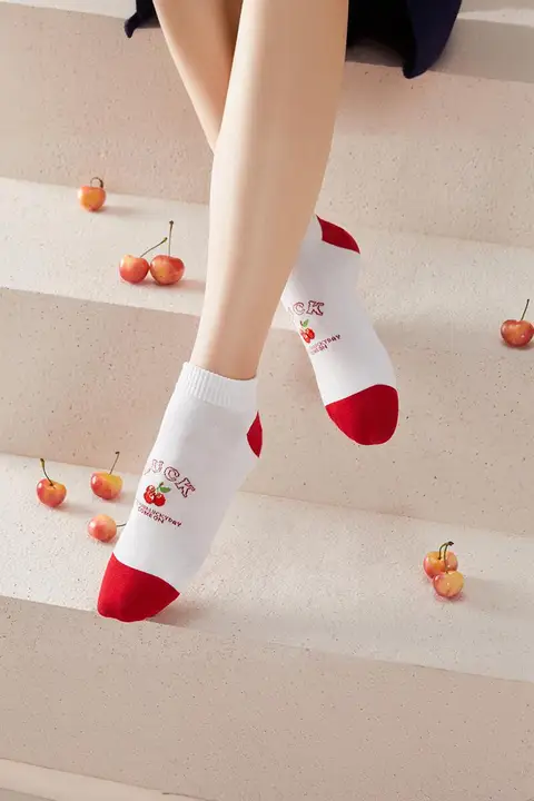 男女兼用 抗菌防臭コットンソックス【春夏用・薄手・ショートタイプ】