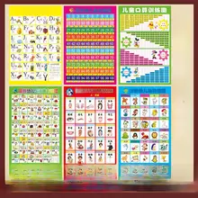 幼児教育用ウォールステッカー【加減乗除の公式・英語アルファベット・漢語拼音ポスター】