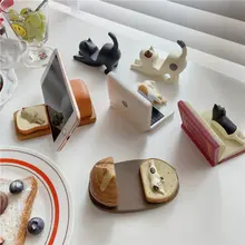 スマホスタンド 卓上 インテリア 猫 レジン 置物