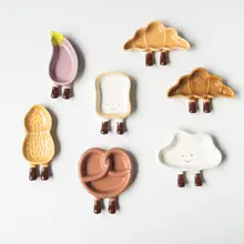 インス風和式パン用陶器ディップ皿【ソース皿・トマトケチャップ用・わさび用】