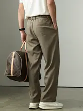 大人のカジュアルストレートパンツ【通勤用・軽量・シンプルデザイン・高級感】