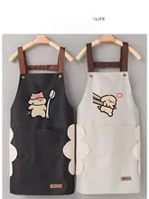 可愛いデザインの夏用エプロン【薄手・防水防油・キッチン用】