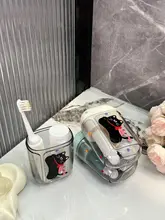 旅行用洗面器セット【携帯便利・歯ブラシ・歯磨き粉収納ケース付き】（セットアップ対応）