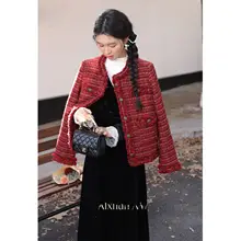 温かみのあるロマンティックなショートコート【冬用・女性用・防寒】（セットアップ対応）