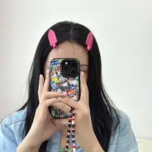 大きめ無痕クリップ【韓国スタイル・カラフル・サイドクリップ・ヘアアレンジ用】
