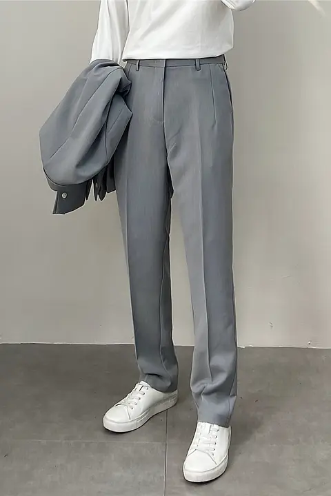 メンズ春夏用スリムフィットパンツ【軽量・カジュアル・ルーズストレート】