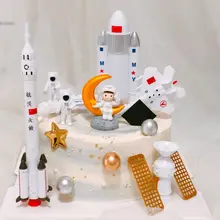 宇宙飛行士と惑星の航空モデル【探検・ロケット・飾り用】（セットアップ対応）