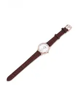 ブラウンのレトロデザイン メンズ腕時計【シンプル・レザー strap・デジタル表示】