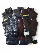 防水加工の白鹅绒使用！保温性の高い立ち襟ダウンベスト【秋冬用】