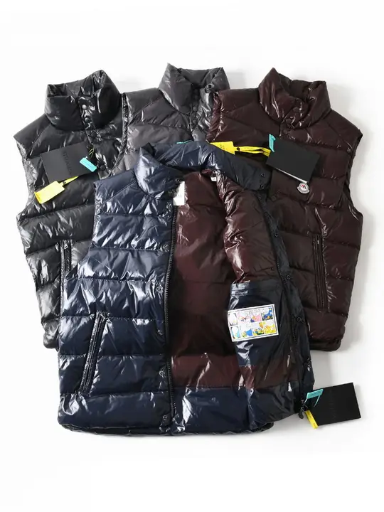 防水加工の白鹅绒使用！保温性の高い立ち襟ダウンベスト【秋冬用】