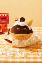 ドーナツ型の猫とアイスクリームのぬいぐるみ【可愛いオレオ付き・女の子の誕生日プレゼントに最適】