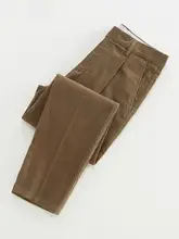 コットン製 ヴィンテージ風チョルダーストレートパンツ【ビジネス・カジュアル・秋冬用】