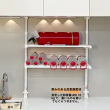 浴室用 穴あけ不要の多層収納ラック【スペース活用・整理整頓に最適】（セットアップ対応）