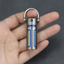 純チタン製 防水・防湿収納缶【アウトドア用・ミニ薬瓶・持ち運び便利】